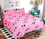 1 Double Bedsheet with 2 Pillow Covers