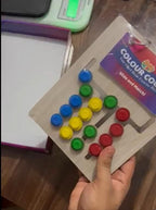 Colour Coder - Kids Montessori Slide Puzzle Game Color & Pattern Matching Learning Toys for Kids