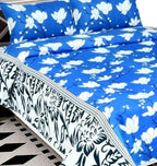 1 Double Bedsheet with 2 Pillow Covers