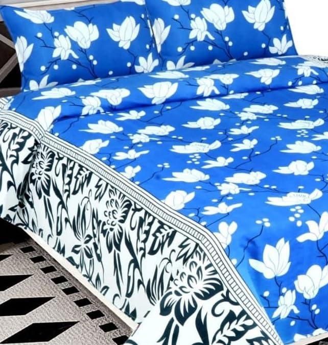 1 Double Bedsheet with 2 Pillow Covers