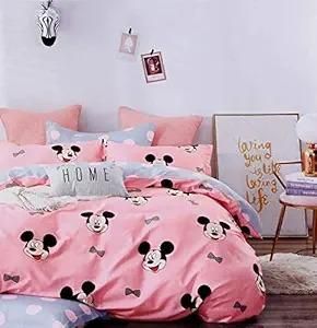 1 Double Bedsheet with 2 Pillow Covers